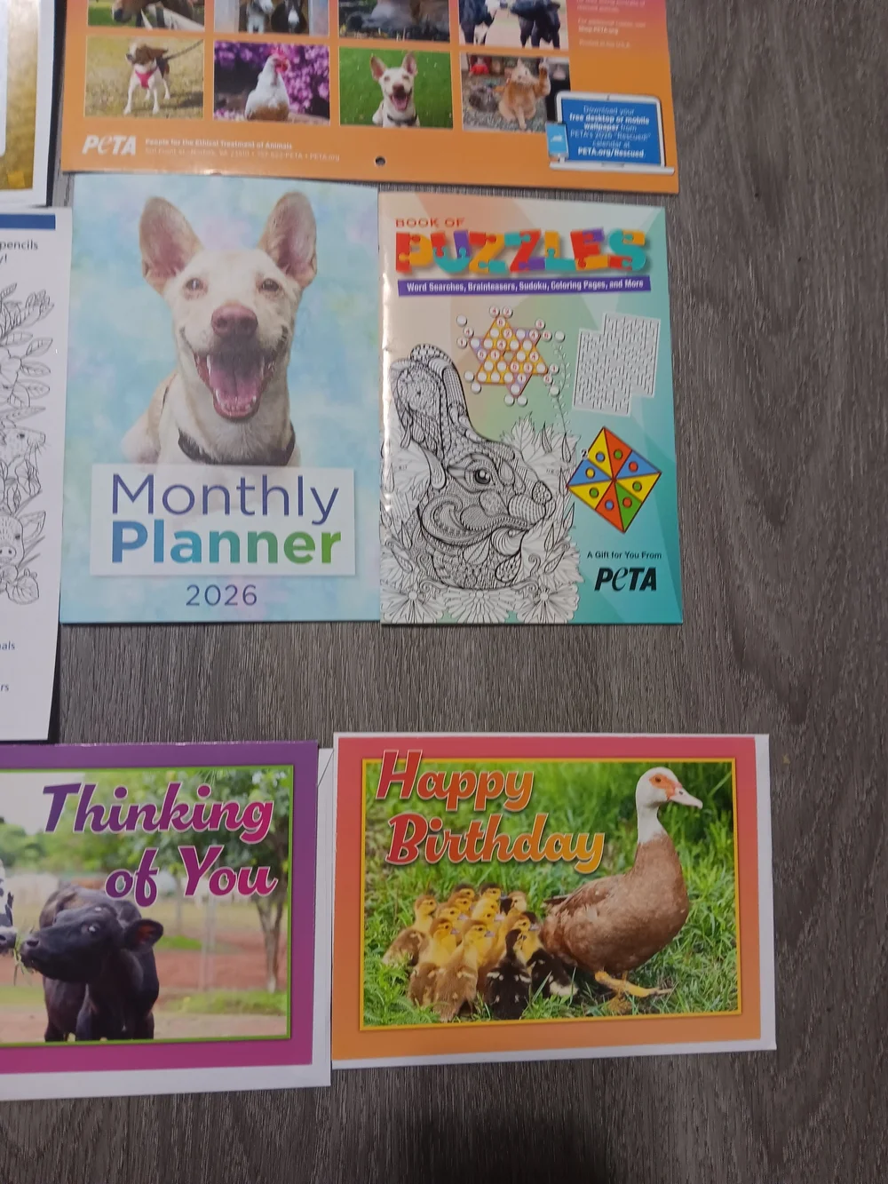 2026 Monthly Planner & Pet Calendar Set - Bright Purple & Teal Accents